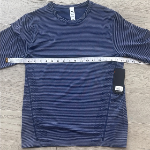 90 Degree by Reflex Seamless Caddy Long Sleeve Shirt Blue White Size XL New NWT - Picture 6 of 7